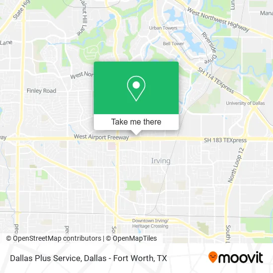 Mapa de Dallas Plus Service