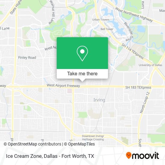 Ice Cream Zone map