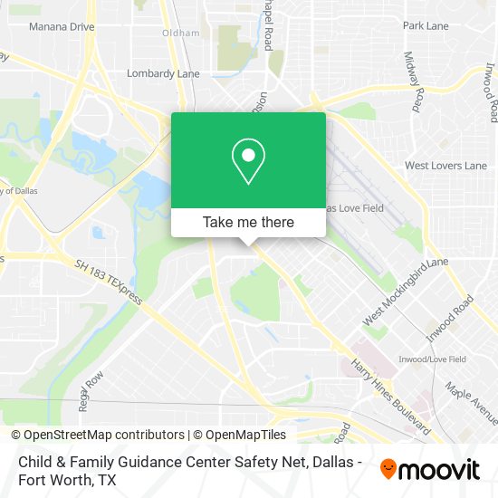 Child & Family Guidance Center Safety Net map