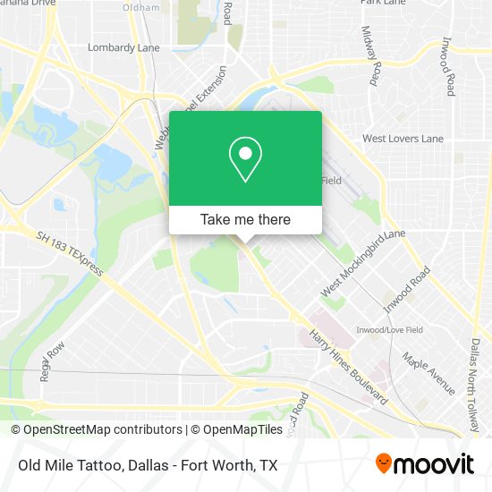 Old Mile Tattoo map