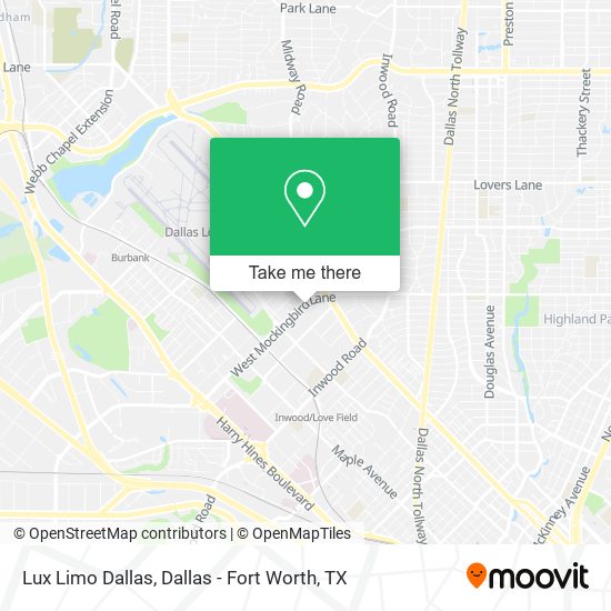 Mapa de Lux Limo Dallas