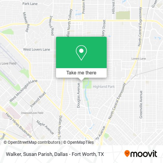 Walker, Susan Parish map