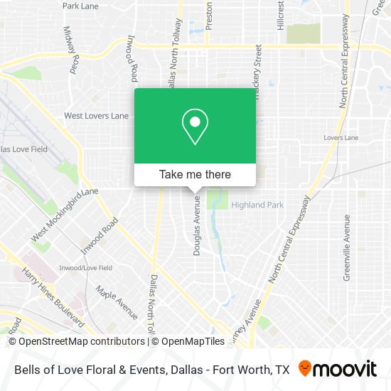 Bells of Love Floral & Events map