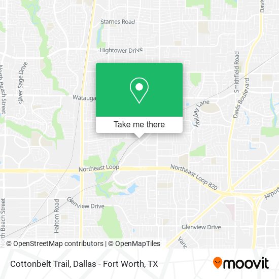 Mapa de Cottonbelt Trail