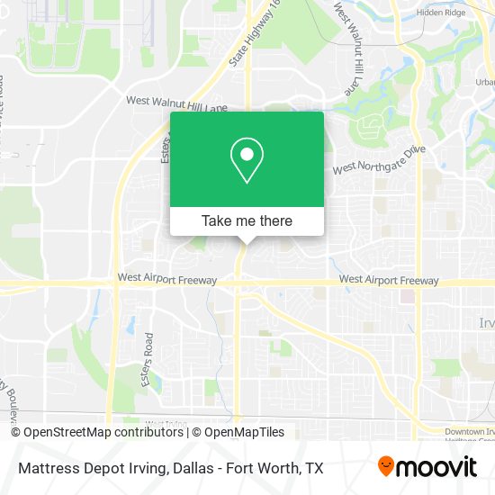 Mapa de Mattress Depot Irving