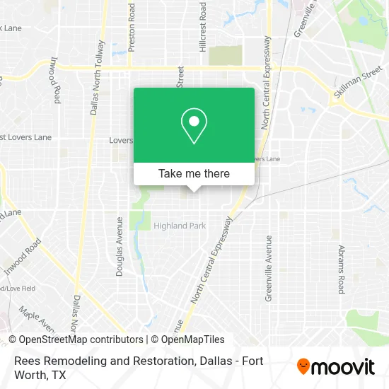 Rees Remodeling and Restoration map