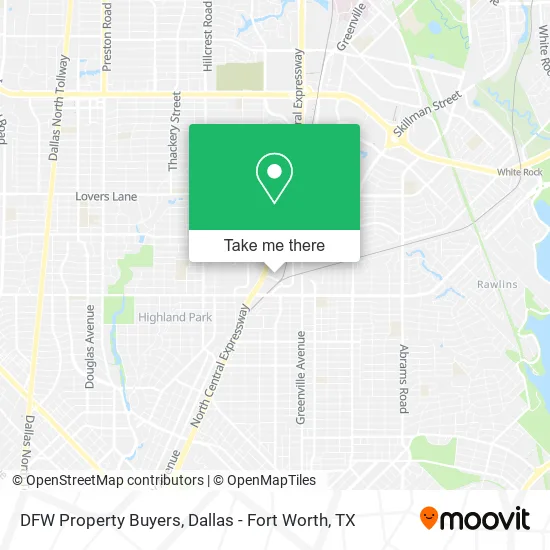 DFW Property Buyers map
