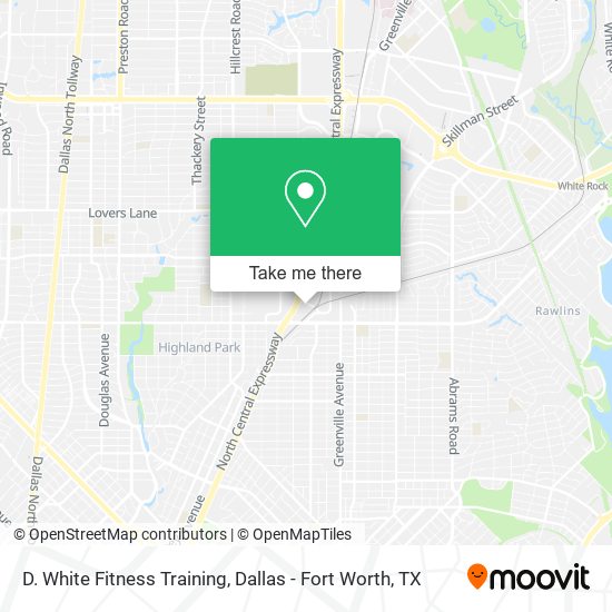 D. White Fitness Training map