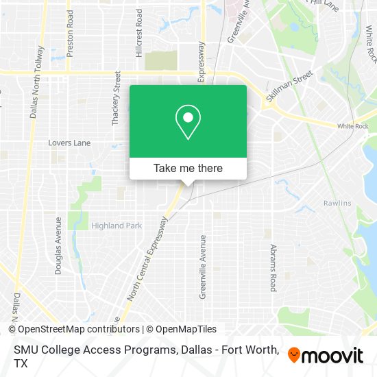 SMU College Access Programs map