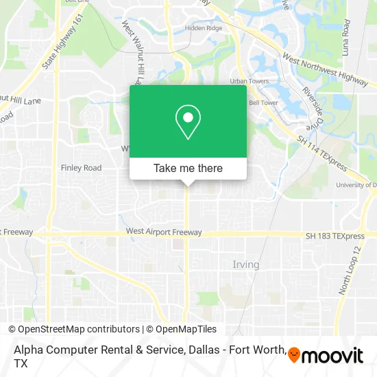 Alpha Computer Rental & Service map