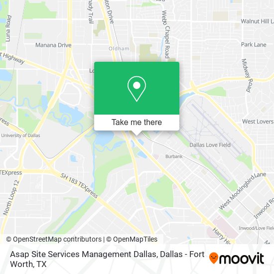 Asap Site Services Management Dallas map