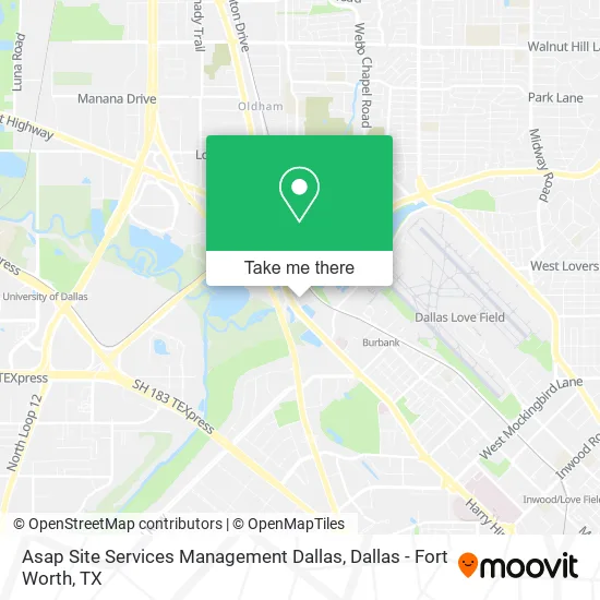 Asap Site Services Management Dallas map