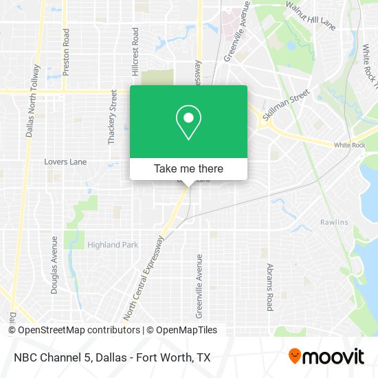 NBC Channel 5 map