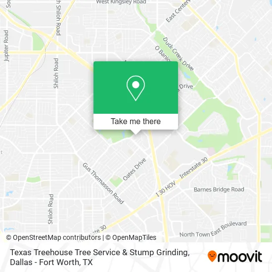 Texas Treehouse Tree Service & Stump Grinding map
