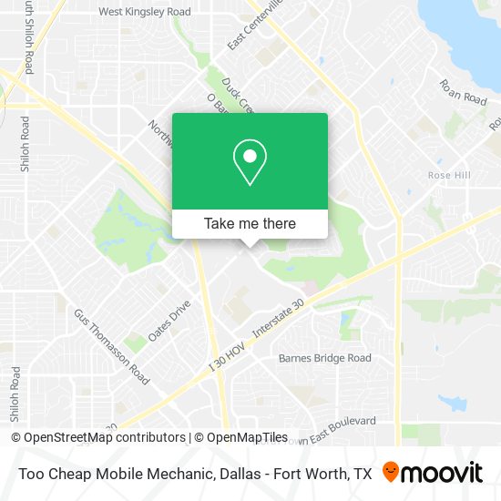 Mapa de Too Cheap Mobile Mechanic
