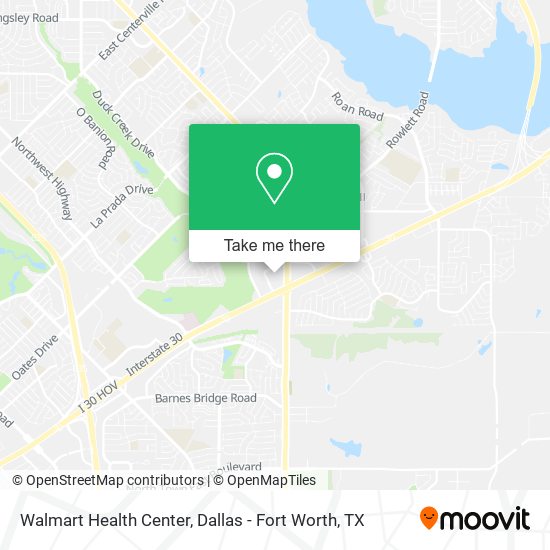 Mapa de Walmart Health Center