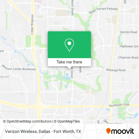 Mapa de Verizon Wireless