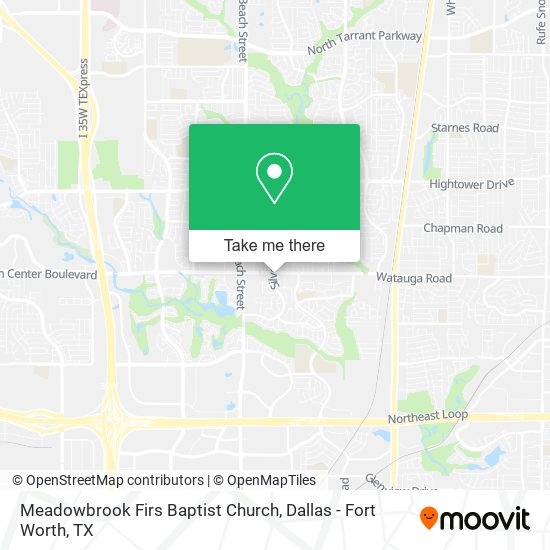 Meadowbrook Firs Baptist Church map