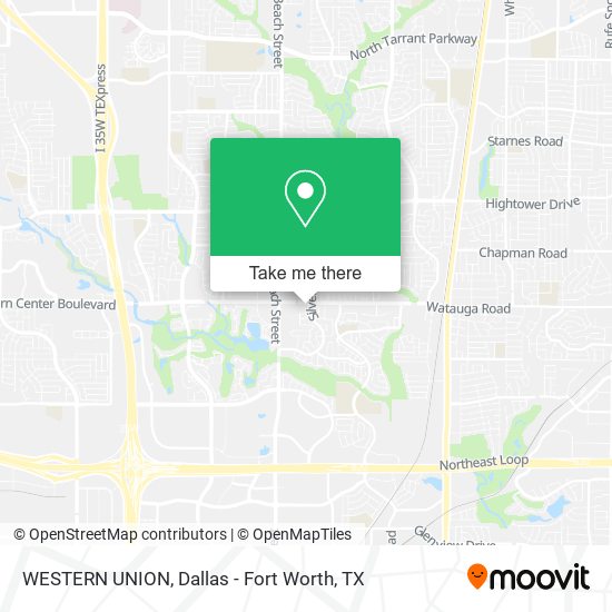 WESTERN UNION map