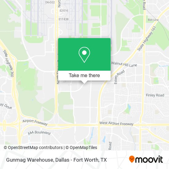 Mapa de Gunmag Warehouse
