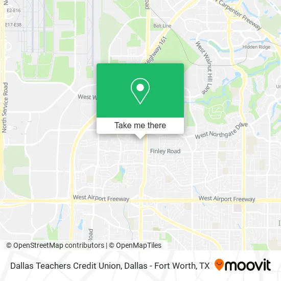Dallas Teachers Credit Union map