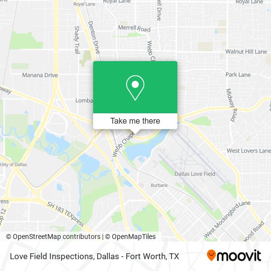 Love Field Inspections map