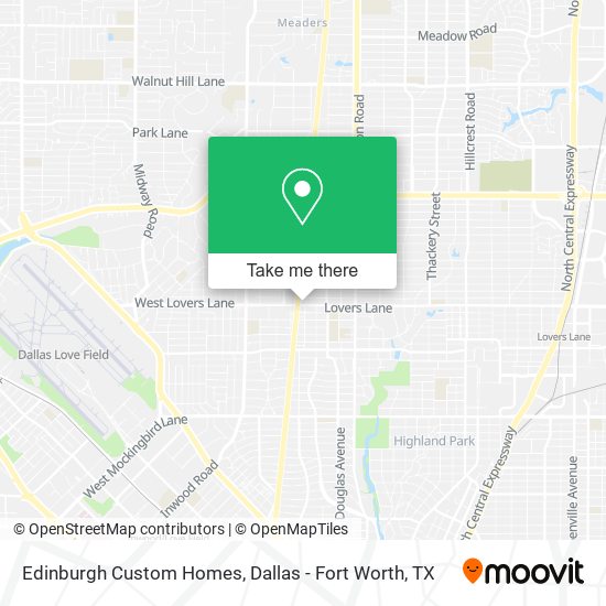 Edinburgh Custom Homes map