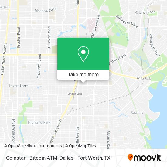 Mapa de Coinstar - Bitcoin ATM