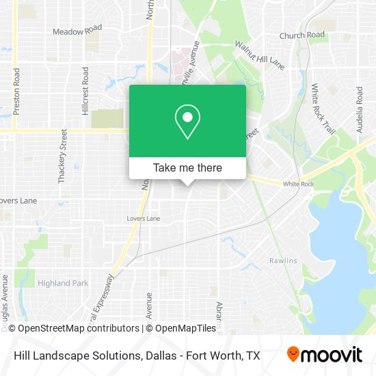 Hill Landscape Solutions map