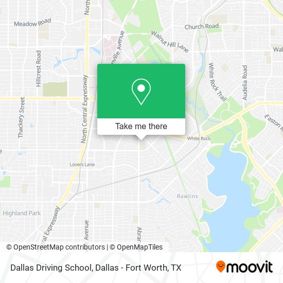 Dallas Driving School map