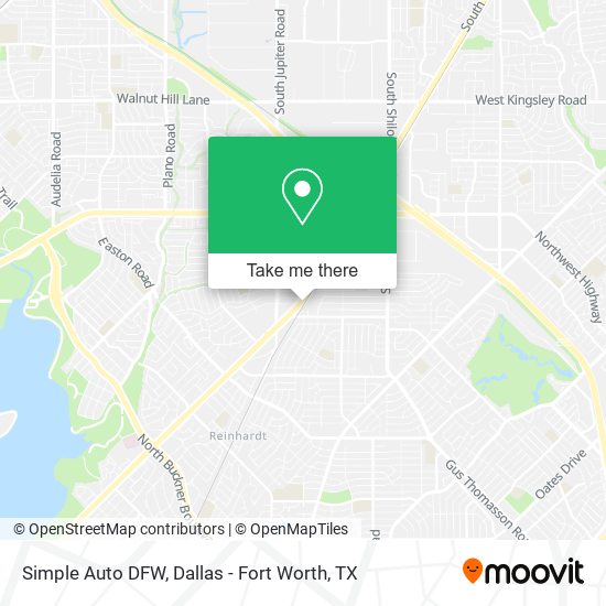 Mapa de Simple Auto DFW