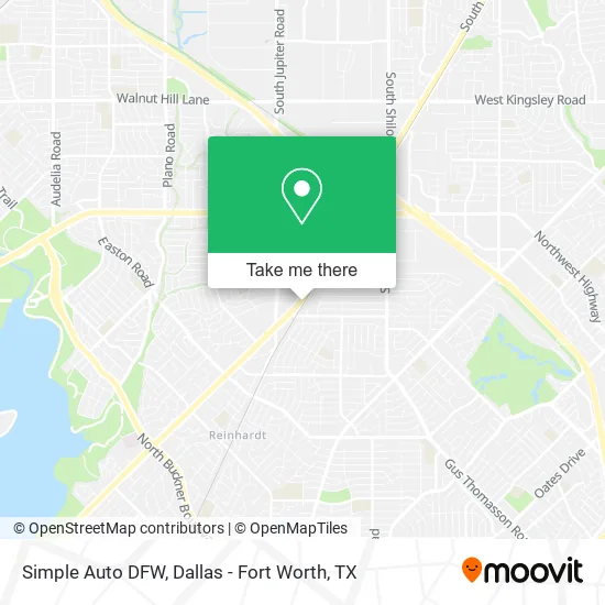Simple Auto DFW map