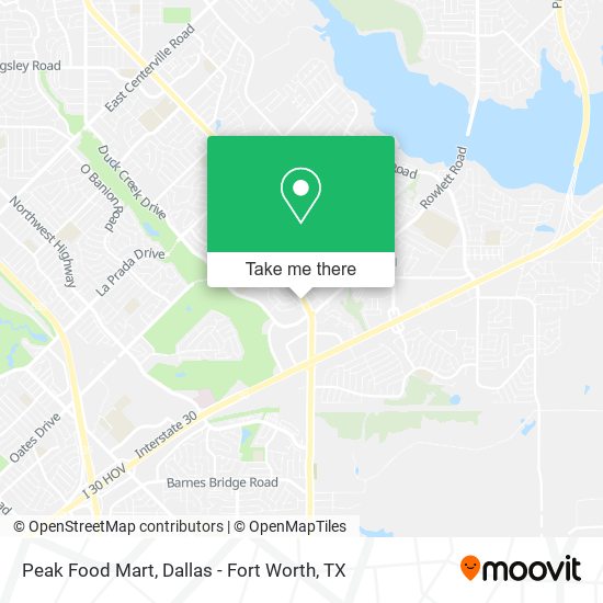 Peak Food Mart map