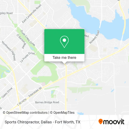 Sports Chiropractor map