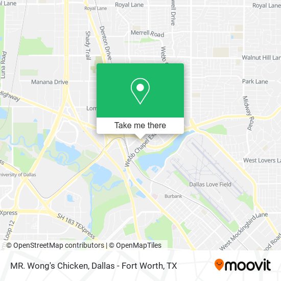 MR. Wong's Chicken map