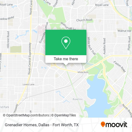 Grenadier Homes map