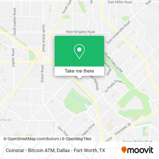 Mapa de Coinstar - Bitcoin ATM