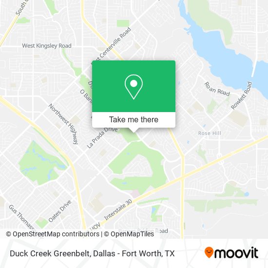 Mapa de Duck Creek Greenbelt