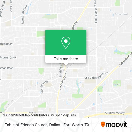 Table of Friends Church map