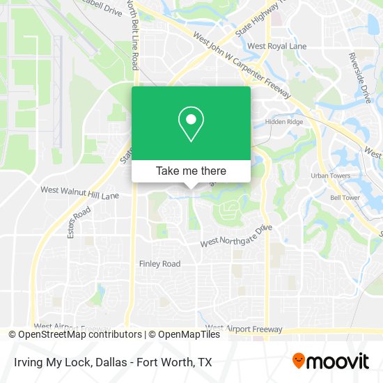 Mapa de Irving My Lock