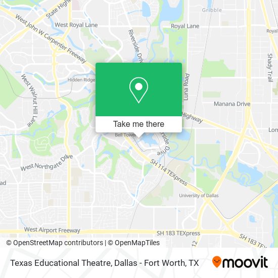 Texas Educational Theatre map