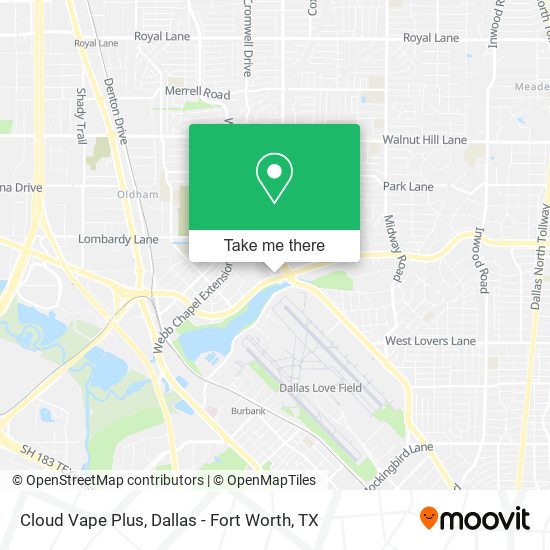 Cloud Vape Plus map