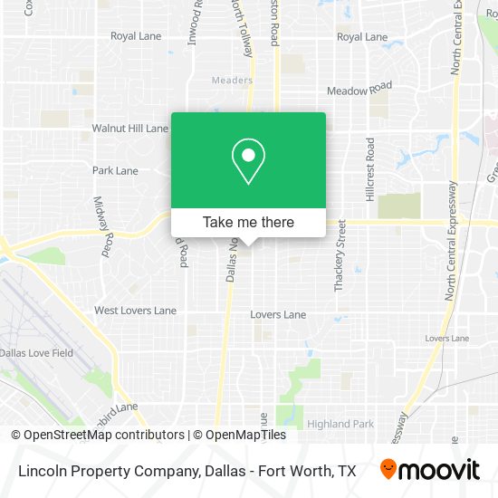 Lincoln Property Company map