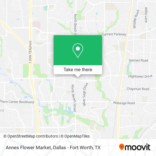 Annes Flower Market map