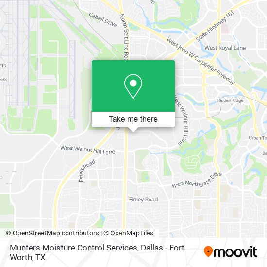 Mapa de Munters Moisture Control Services