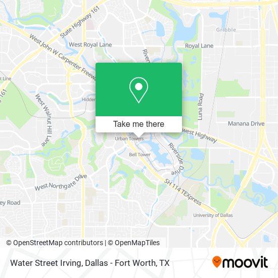 Water Street Irving map