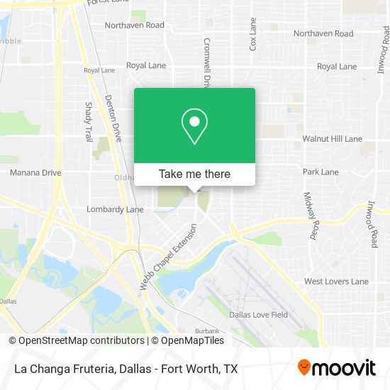 La Changa Fruteria map
