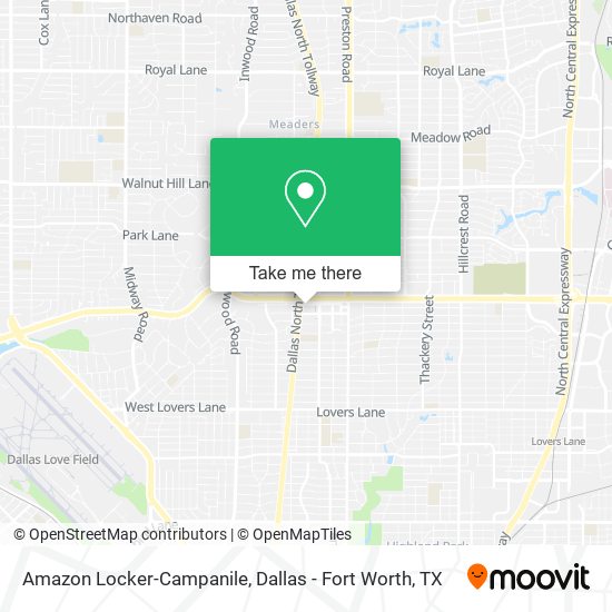 Amazon Locker-Campanile map