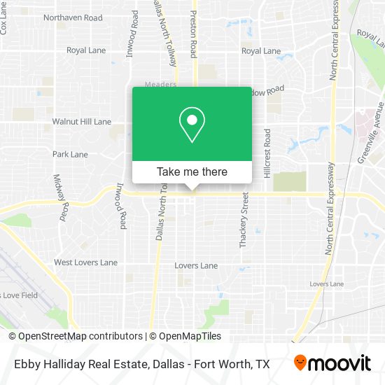Ebby Halliday Real Estate map