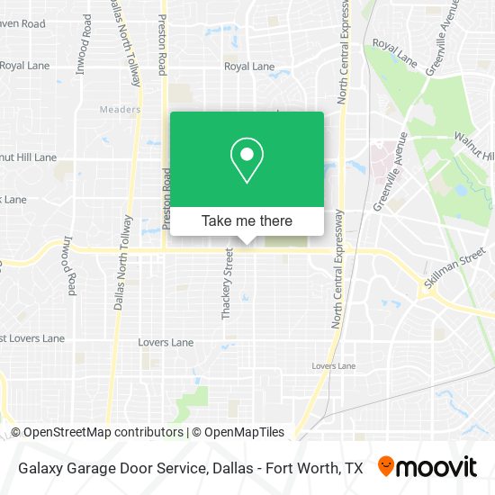 Galaxy Garage Door Service map